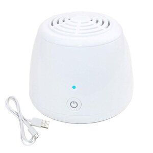 Rechargeable Mini Air‎ Purifier White Compact Design USB Charging Port